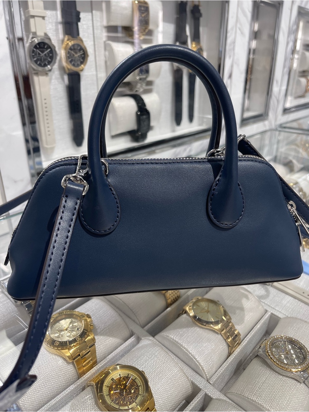 Michael Kors Petra Small Floral Embellished Crossbody Bag
Navy
NWT - Picture 14 of 16